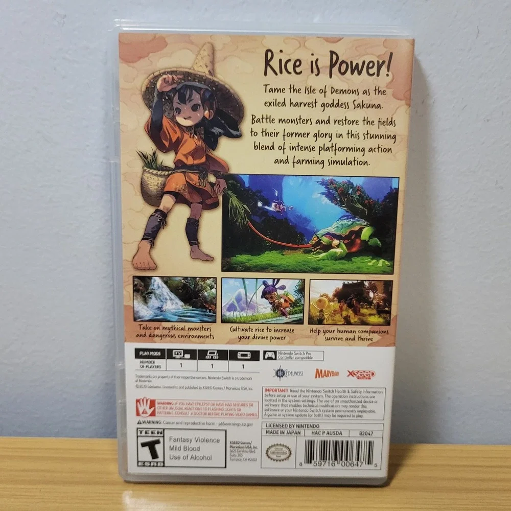 Sakuna: Of Rice and Ruin Nintendo Switch Game